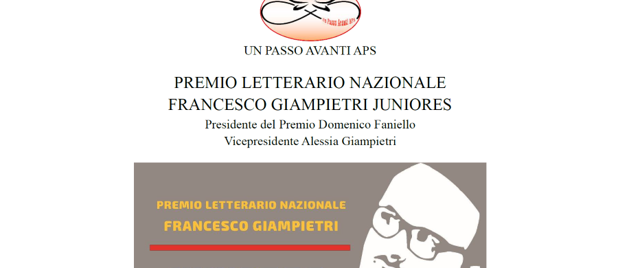 Pubblicato il Bando per il Premio Letterario Francesco Giampietri Juniores